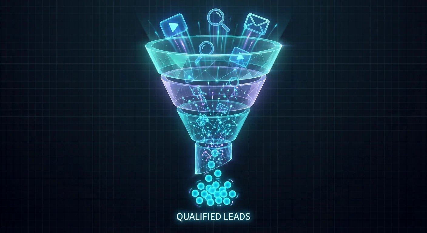 رسم بياني يوضح أفضل أنواع الإعلانات لتوليد عملاء محتملين مع شعار BOOM MEDIA