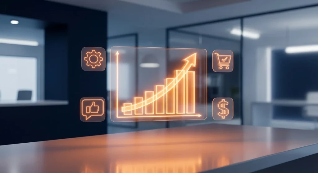 صورة توضيحية لعنوان المقال: "كيف تقيس عائد الاستثمار ROI بدقة؟" تبرز أهمية وخطوات قياس عائد الاستثمار ROI للمشاريع المالية بكفاءة.