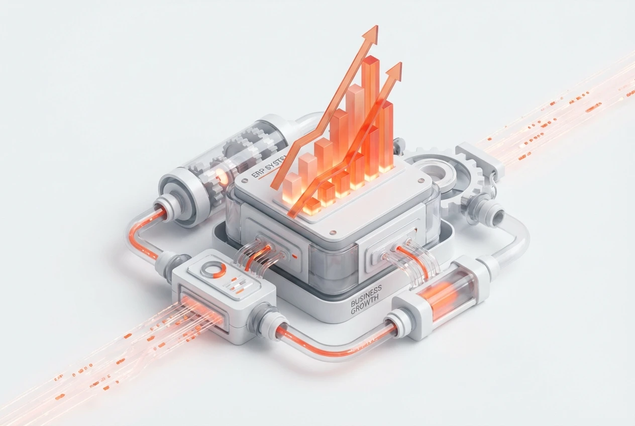 واجهة نظام تخطيط موارد المؤسسات Boom ERP على شاشات متعددة