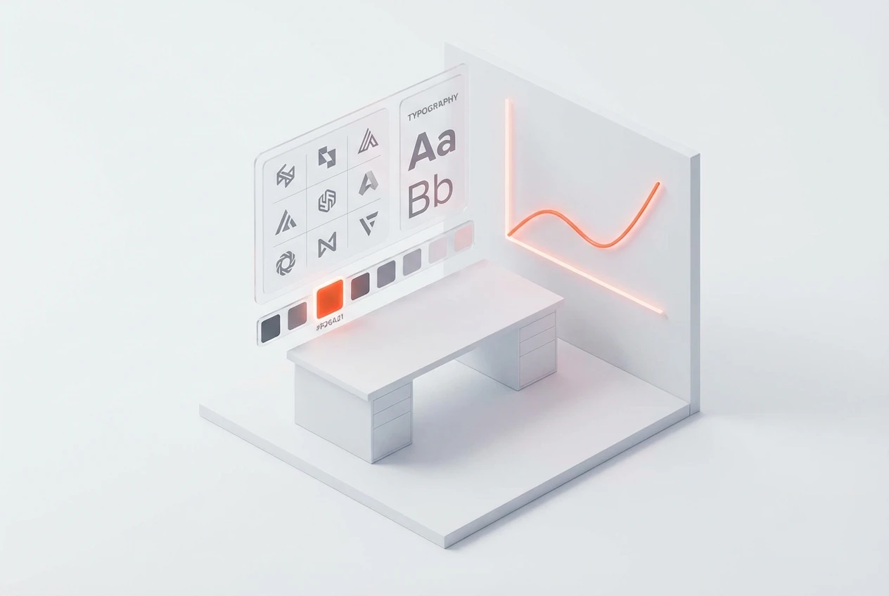 Professional visual identity design with Boom Media