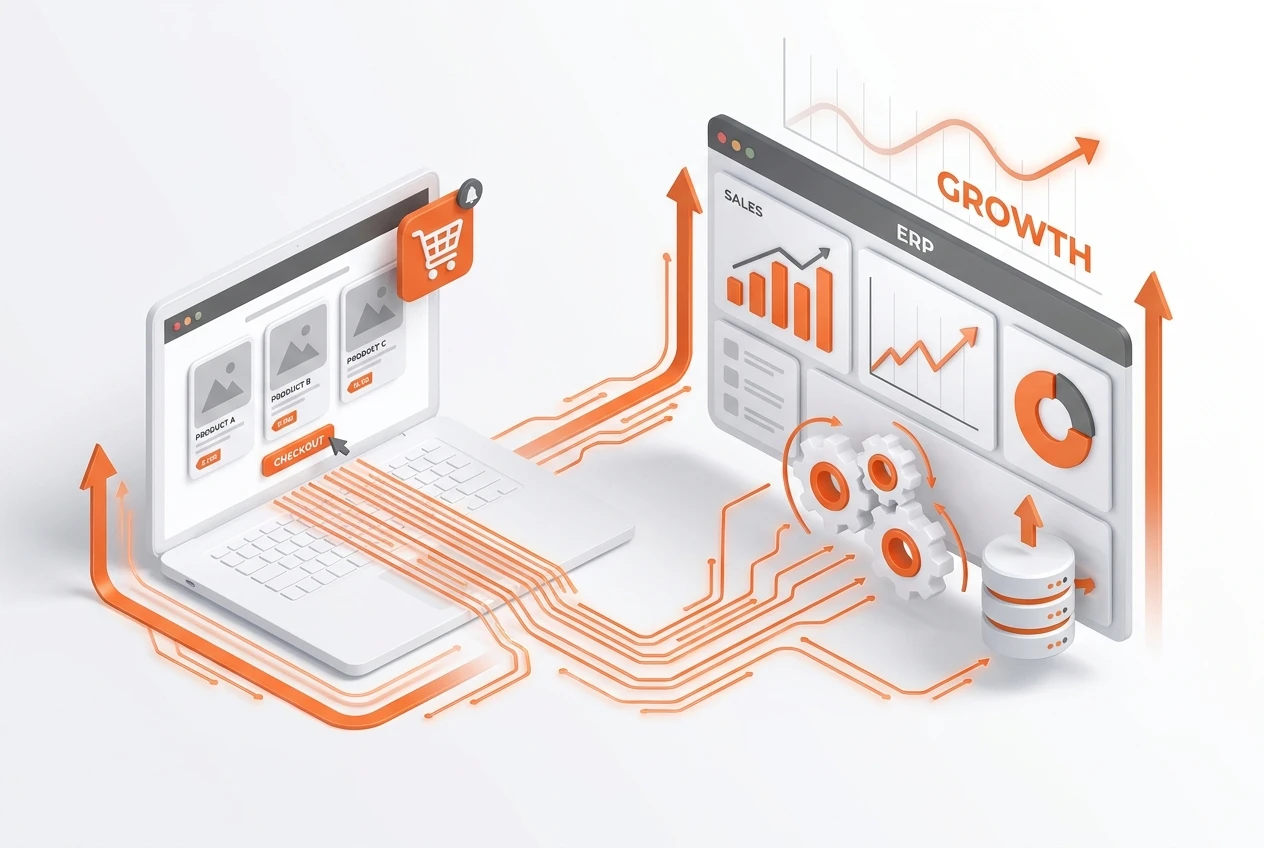 ربط الموقع بنظام ERP: زيادة الكفاءة والمبيعات
