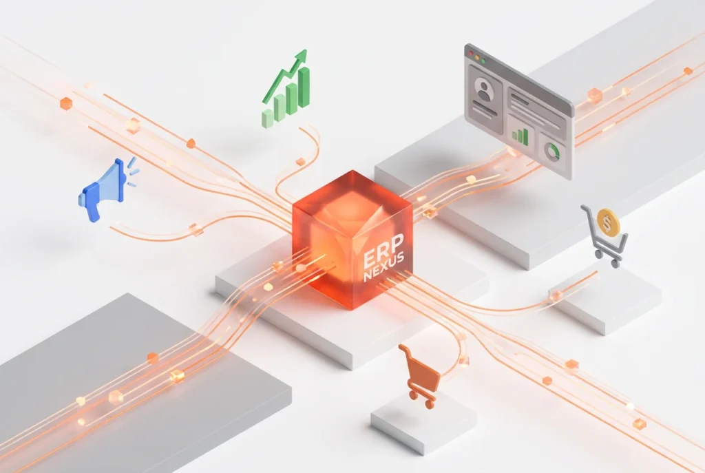 توحيد بيانات التسويق والمبيعات بنظام ERP