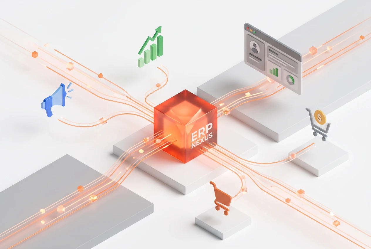 توحيد بيانات التسويق والمبيعات بنظام ERP